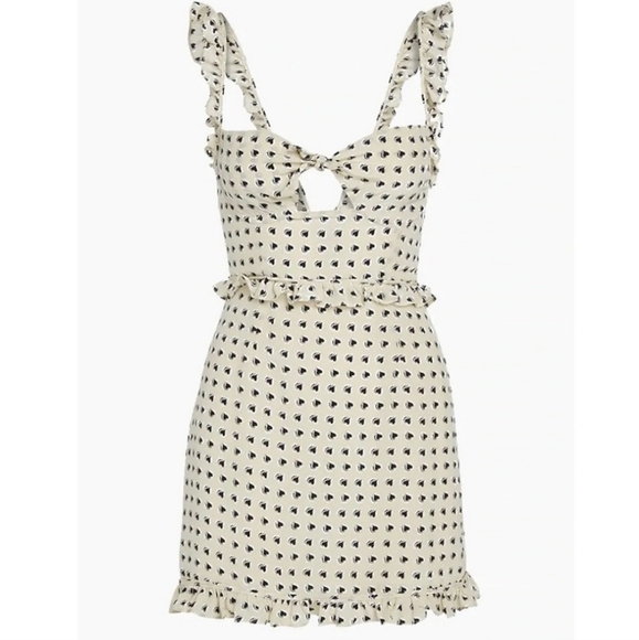 For Love and Lemons Sweetheart Mini Dress in Cream - Picture 3 of 12